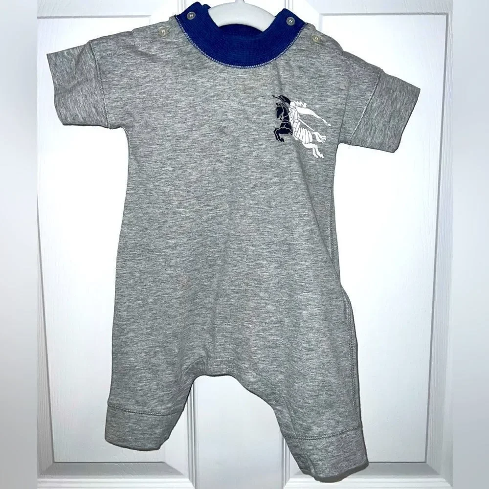 BURBERRY BABY COTTON JUMPSUIT 6M